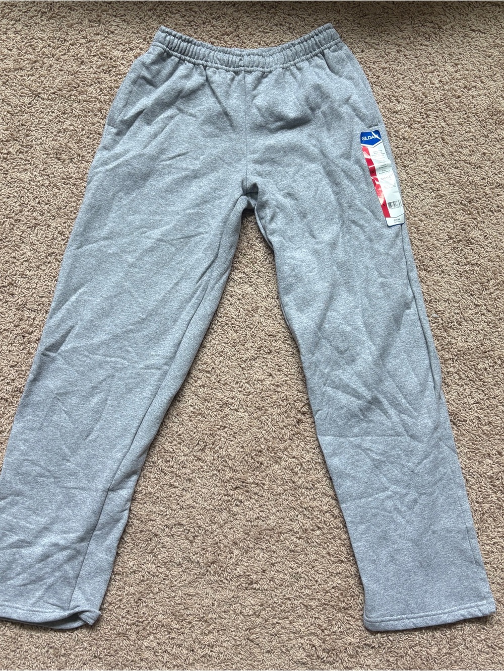 Gildan G18300 Sport Grey Gray Sweatpants Size Small NWT